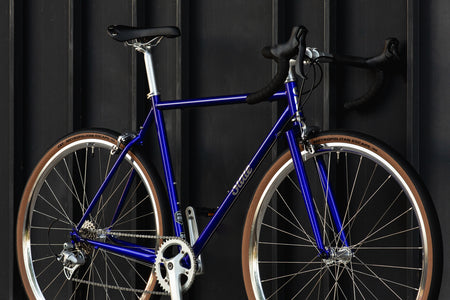 product #OBIPHOTOMODEL – 4130 Road V2 | Sapphire / Chrome (Size 55cm, Like-New / Open Box Photo Model)