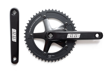 product Black Label Series v3 : Fixed-Gear / Single Speed Crankset (Black)