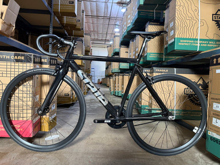 product #1466 – 6061 Black Label v3 | Black/Mirror / Drop Bars (Size 55cm, Good Condition)