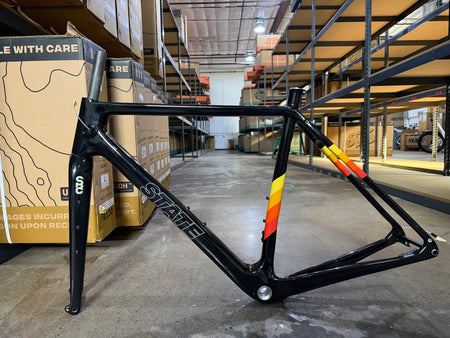 product #1487 – Carbon All-Road(V1) Frameset | Black Ember (Size 55cm, Very Good Condition)