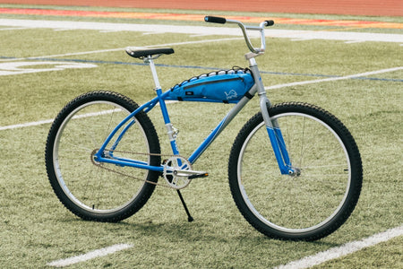 product #NFL+DET – NFL Collection | Klunker Bike + Bag Combo – DET Lions (Photo Model – Like-New)