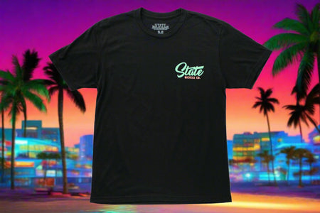 product State Bicycle Co. - "Manufacturing The Finest" - Premium T-Shirt ("Miami Vice")
