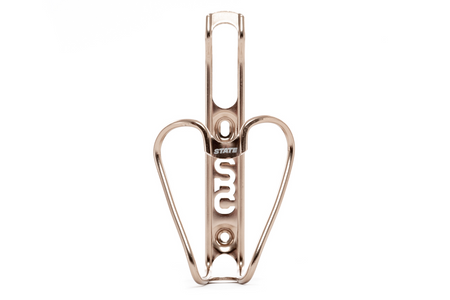 product State Bicycle Co. Monogram 6061 Aluminum Anodized Bottle Cage - Champagne