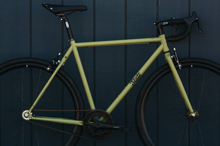 product 4130 Steel - Fixed Gear / Single-Speed - Frame Set - Matte Olive-State Bicycle Co.