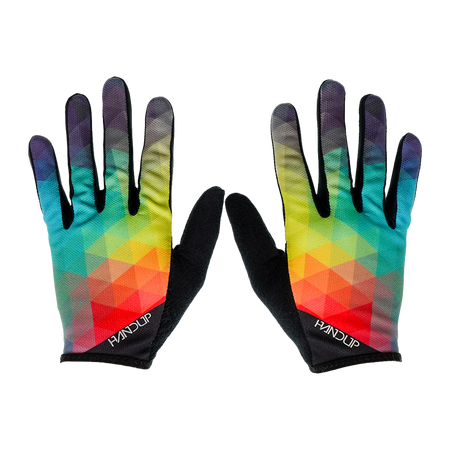 product Gloves - Prizm - Teal / Yellow by Handup Gloves