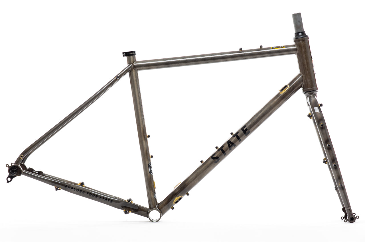 steel fork gravel bike 4130 All-Road - Frame & Fork Set (UDH) - Raw Phosphate