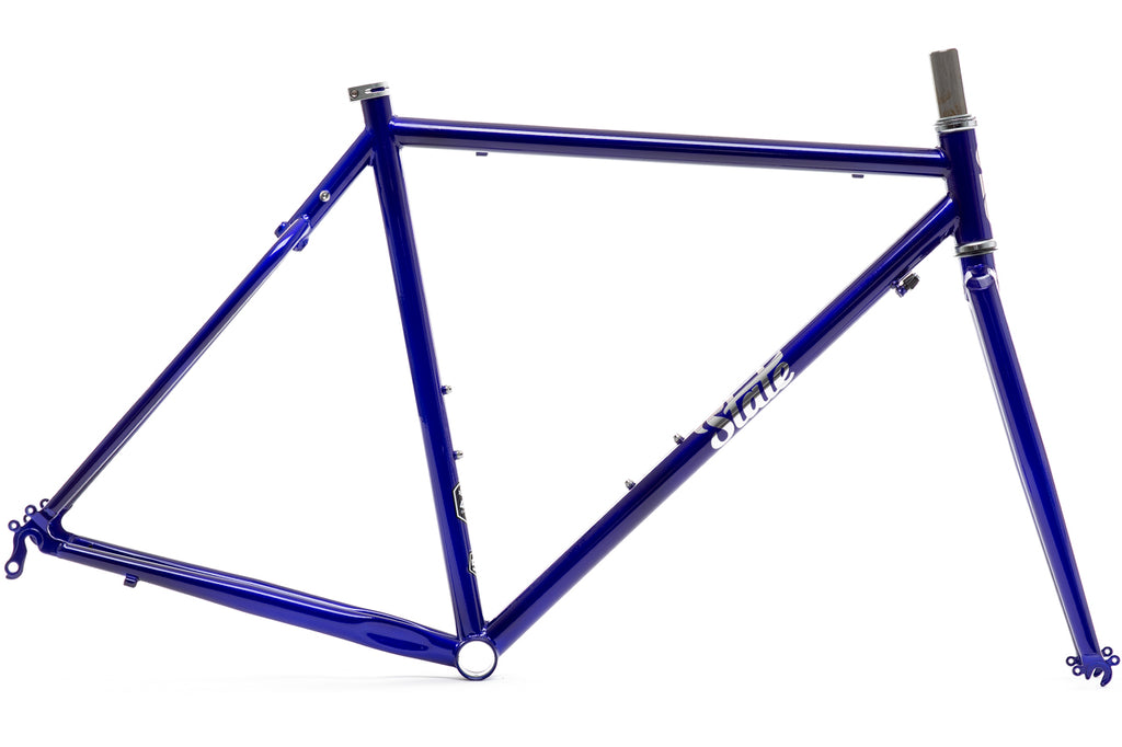 4130 Road - Frame & Fork Set - Sapphire & Chrome