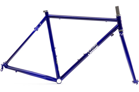 4130 Road - Frame & Fork Set - Sapphire & Chrome