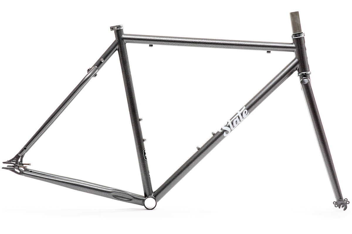 4130 Steel - Fixed Gear / Single-Speed - Frame Set - Hammered Powder Coat