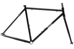 4130 Steel - Fixed Gear / Single-Speed - Frame Set - Matte Black / Mirror