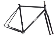 4130 Steel - Fixed Gear / Single-Speed - Frame Set - Matte Black / Mirror
