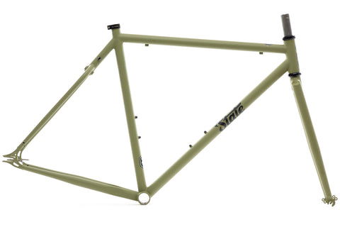 4130 Steel - Fixed Gear / Single-Speed - Frame Set - Matte Olive