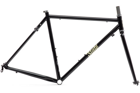 4130 Road - Frame & Fork Set - Black & Tan