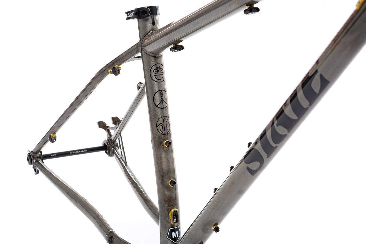 mountainbike set 4130 Trail - Mountain Bike - Frame Set - Raw Phosphate
