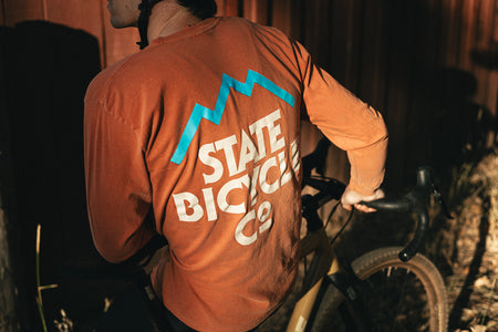product State Bicycle Co. - "Mountains" - Long Sleeve T-Shirt (Yam)