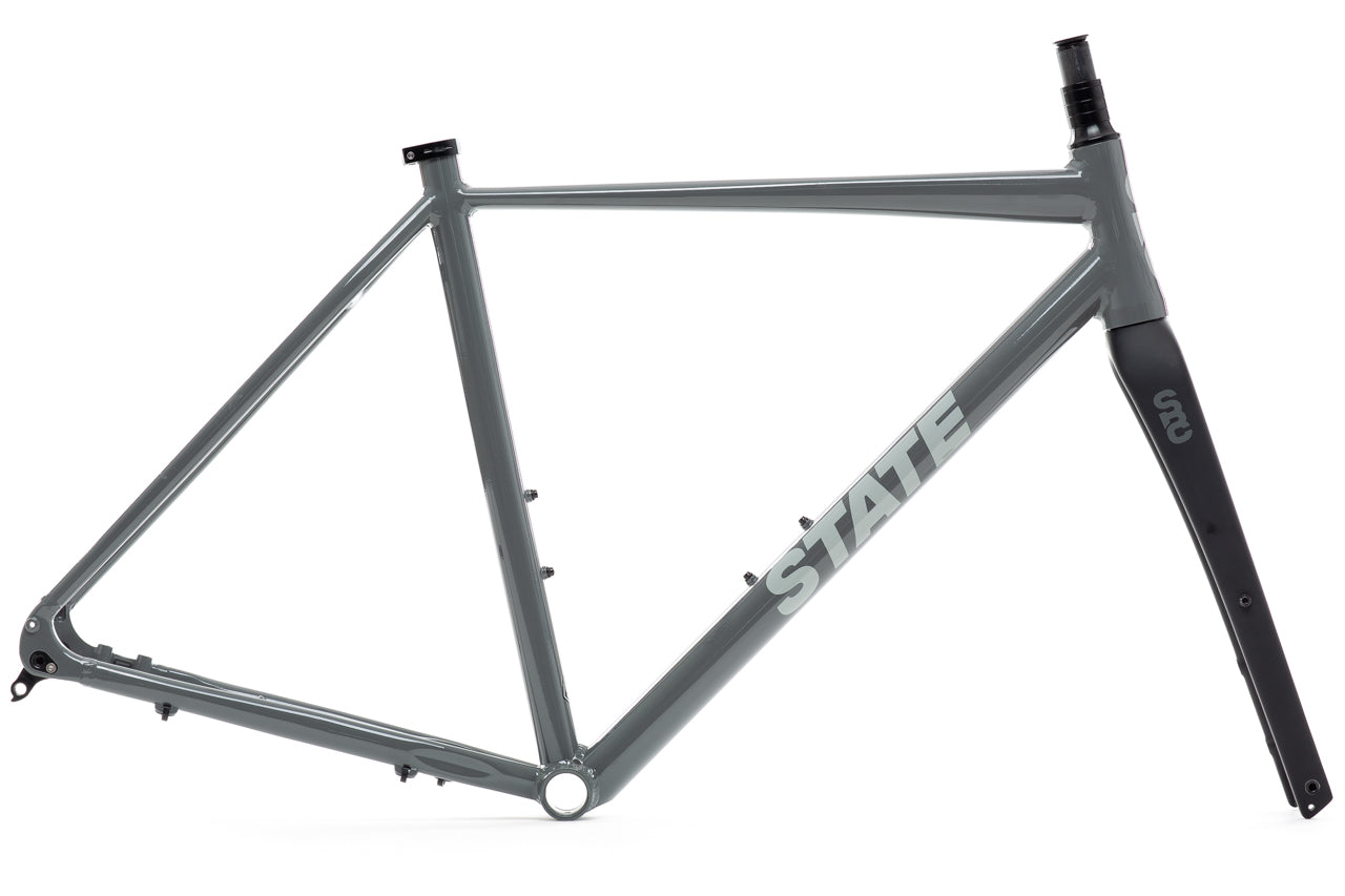 6061 aluminium fahrradrahmen 6061 Black Label All-Road - Frame & Fork Set - Granite Grey Medium - 54cm - ( Riders 5'9"