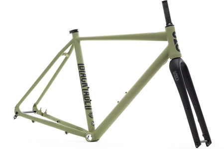 product 6061 Black Label All-Road - Frame & Fork Set - Matte Olive-State Bicycle Co.