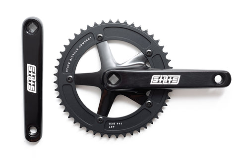 Black Label Series v3 : Fixed-Gear / Single Speed Crankset (Black)