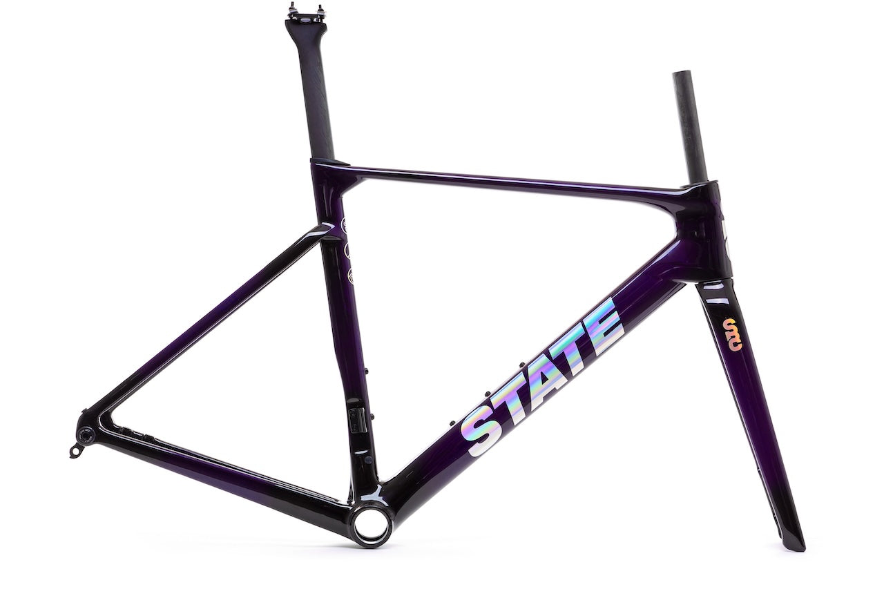 Carbon Road Frame & Fork Set - Midnight X-Small - 45cm - (Riders 4'11