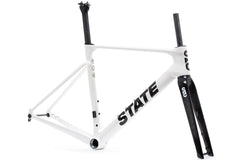 Carbon Road Frame & Fork Set - Panda Pearl
