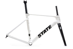 Carbon Road Frame & Fork Set - Panda Pearl