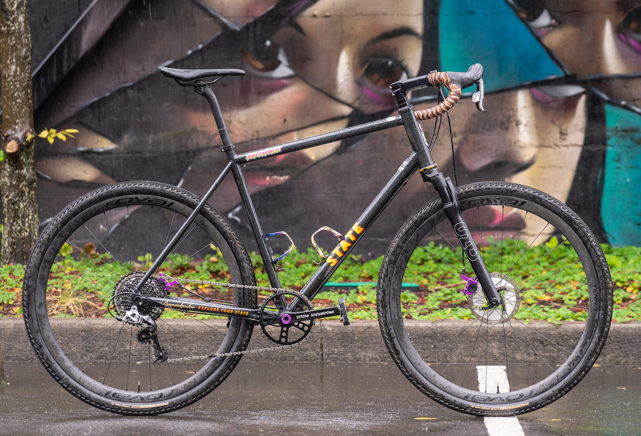 suspension on gravel bike State Bicycle Co