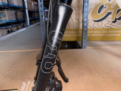 #1581 – Carbon All-Road v1 Frame+Fork Set w/ Extras | White/Ember (Size Small, Used-Good Condition)