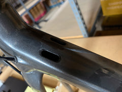 #1583 – Undefeated Carbon Road Frame+Fork Set | Graphite Prism /MISSING PARTS (Size 54cm, Used-Very Good Condition)