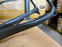 #1583 – Undefeated Carbon Road Frame+Fork Set | Graphite Prism /MISSING PARTS (Size 54cm, Used-Very Good Condition)