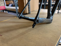 #1589 – Undefeated Carbon Road Frame+Fork Set | Graphite Prism /MISSING PARTS (Size 56cm, Used-Good Condition)