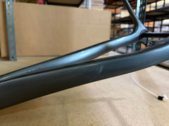 #1589 – Undefeated Carbon Road Frame+Fork Set | Graphite Prism /MISSING PARTS (Size 56cm, Used-Good Condition)