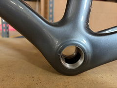 #1589 – Undefeated Carbon Road Frame+Fork Set | Graphite Prism /MISSING PARTS (Size 56cm, Used-Good Condition)