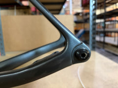 #1589 – Undefeated Carbon Road Frame+Fork Set | Graphite Prism /MISSING PARTS (Size 56cm, Used-Good Condition)