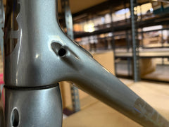 #1589 – Undefeated Carbon Road Frame+Fork Set | Graphite Prism /MISSING PARTS (Size 56cm, Used-Good Condition)