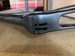 #1589 – Undefeated Carbon Road Frame+Fork Set | Graphite Prism /MISSING PARTS (Size 56cm, Used-Good Condition)
