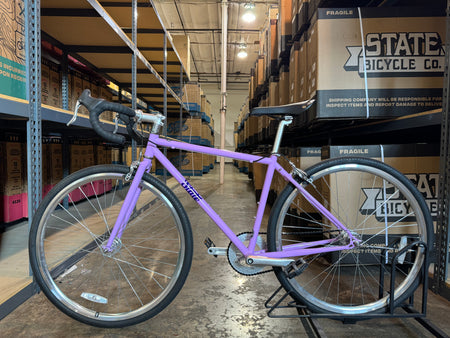 product #950 - 4130 Fixed-Gear / Single-Speed- Purple Reign - 46cm - Like-New Condition