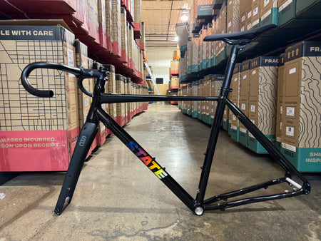 product #1045 - 6061 All-Road - Black / Sunset- Frameset + Cockpit - Like-New Condition