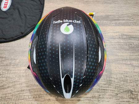 product #RS94- Bell z20 Aero Mips Road Helmet - State Bicycle Team Wrapped - Size Medium - Like-New Condition