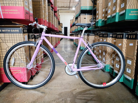 product #1095 - 4130 Fixed-Gear / Single-Speed- Purple Reign - 52cm - Like-New Condition
