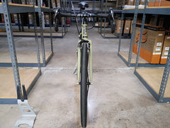 #1552 – 4130 Fixed-Gear / Single-Speed | Matte Olive / Drop Bars (Size 55cm, Good Condition)