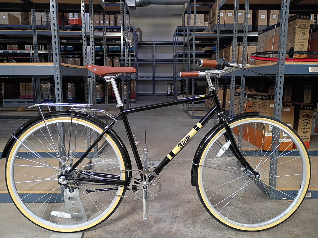 #1566 – City Bike 3-Speed | Black & Tan (Size 48cm,  Good Condition)