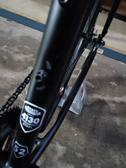#1597 – 4130 Fixed-Gear / Single Speed | Matte Black / Mirror / Drop Bars (Size 52cm, Excellent Condition)