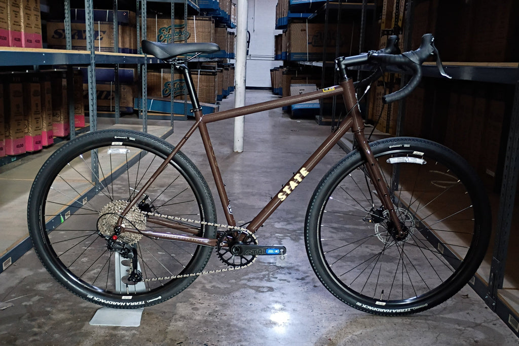 #1605 – 4130 All-Road | Root Beer / Drop Bars / 700c (Size Large, Like-New / Open Box Item)
