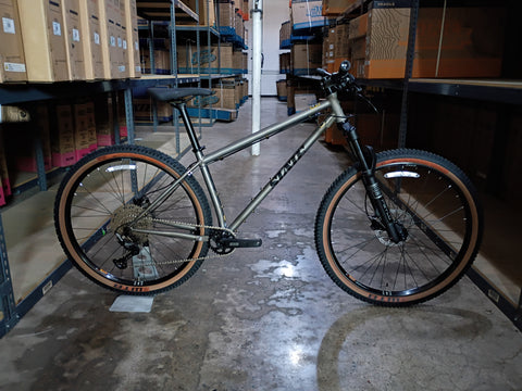 #1631 – 4130 Trail Mountain Bike | Raw / 12-Speed / 29er (Size M/L, Like-New / Open Box Item)