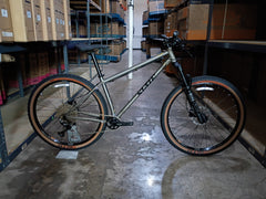 #1631 – 4130 Trail Mountain Bike | Raw / 12-Speed / 29er (Size M/L, Like-New / Open Box Item)
