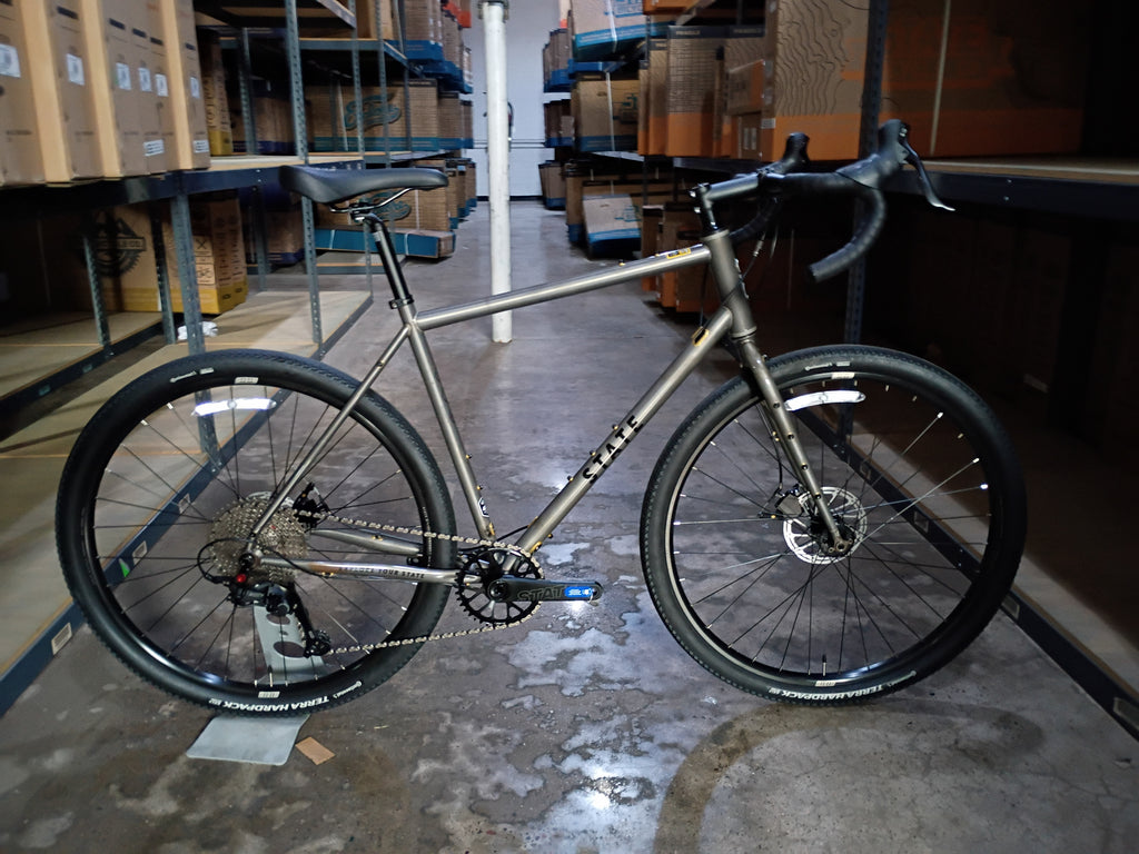 #1642 – 4130 All-Road V2 / 12-Speed / UDH | Raw / Drop Bars / 700c (Size Large- 55cm, Brand New / Open Box)