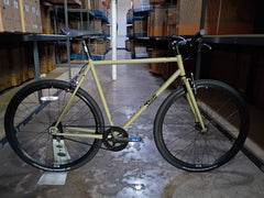 #1649 – 4130 Fixed-Gear / Single Speed | Matte Olive / Riser Bars (Size 59cm, Brand New / Open Box)