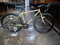 #1660 – 4130 Fixed-Gear / Single Speed | Matte Olive / Drop Bars (Size 46cm, Very-Good Condition)