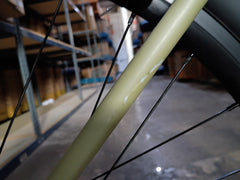 #1660 – 4130 Fixed-Gear / Single Speed | Matte Olive / Drop Bars (Size 46cm, Very-Good Condition)