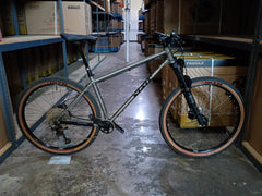 #1676 – 4130 Trail MTB | Raw / 12-Speed / Dropper / RockShox Fork (Size Large, Used Excellent Condition)
